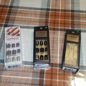 BUNDLE OF 3 IMPRESS PRESS-ON NAILS